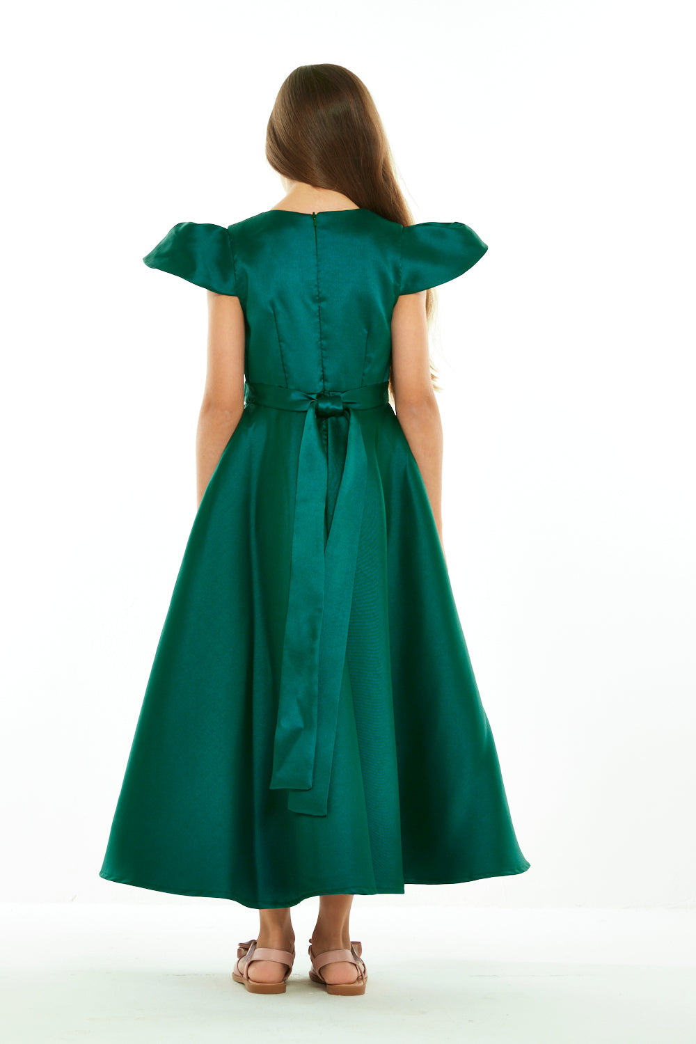 Floral Petal Sleeve Dress