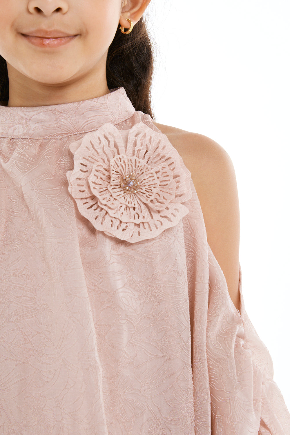 Petal Veil Kaftan Dress