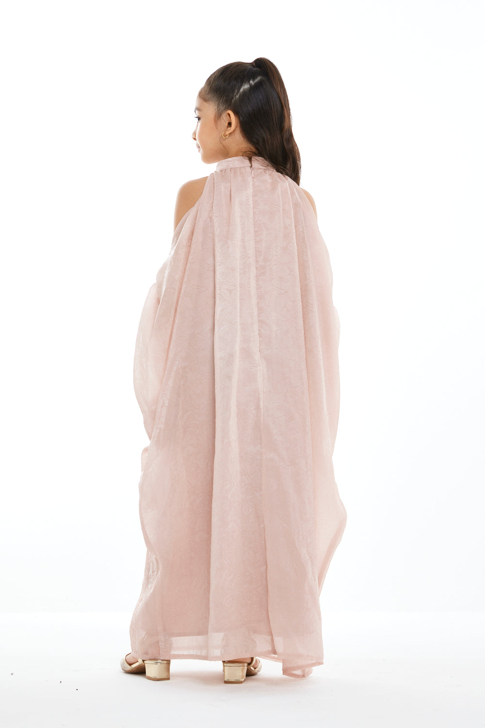 Petal Veil Kaftan Dress