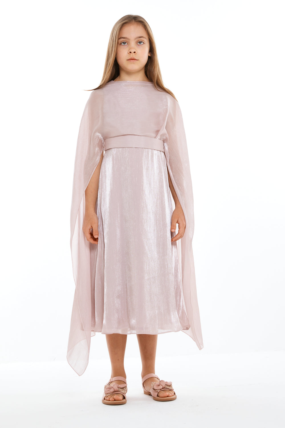 Ethereal Drape Cape Dress