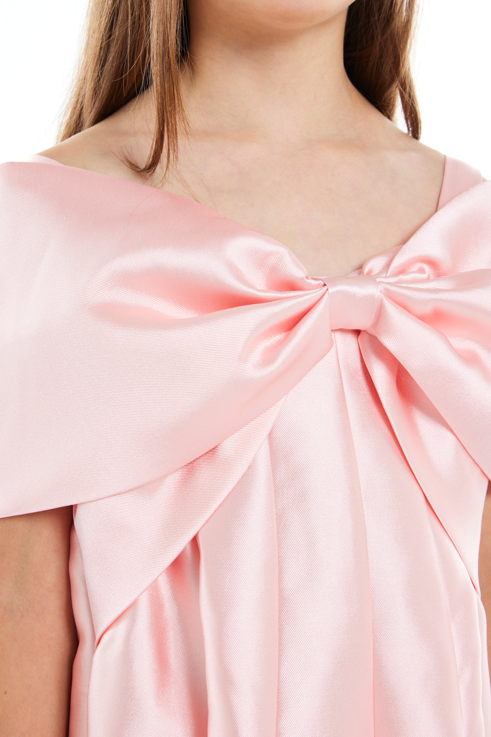 Statement Bow Drape Dress
