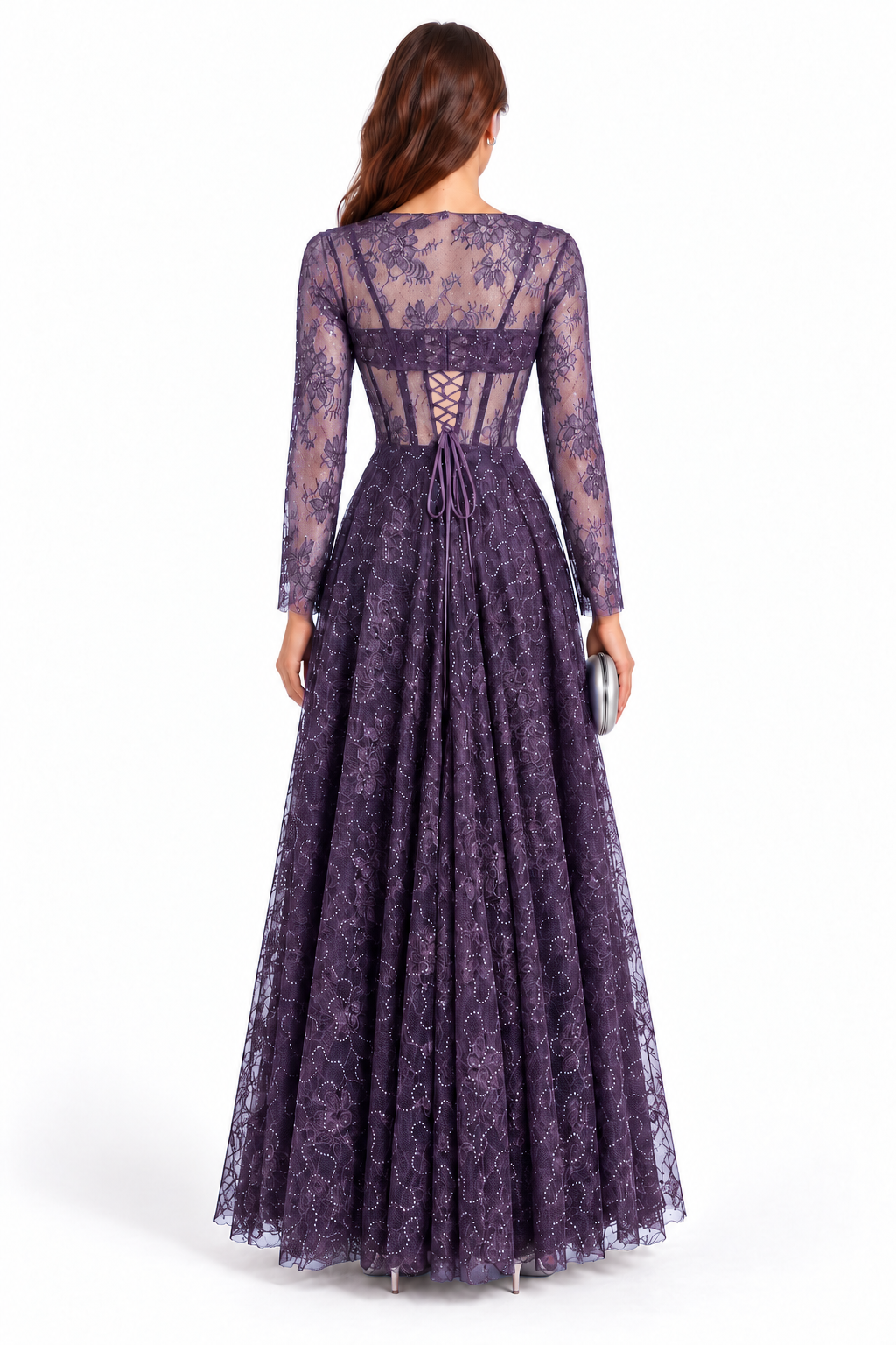 "Amara" Lace Corset Detachable Top Gown
