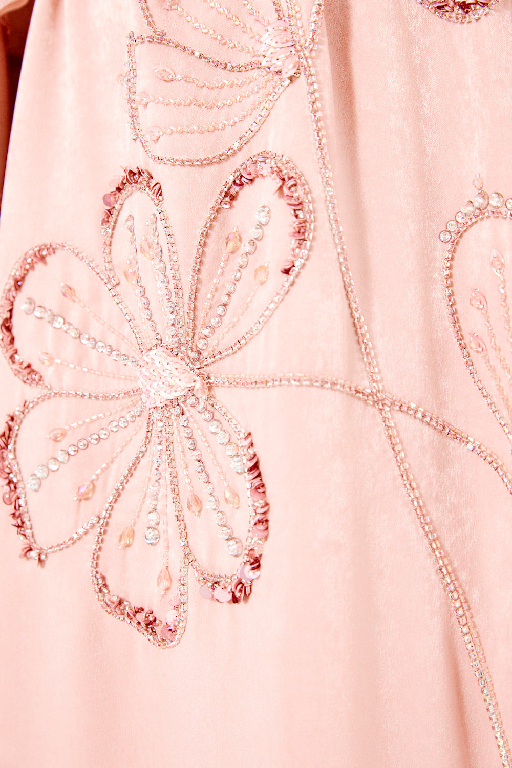 Floral Embellished Kaftan Gown