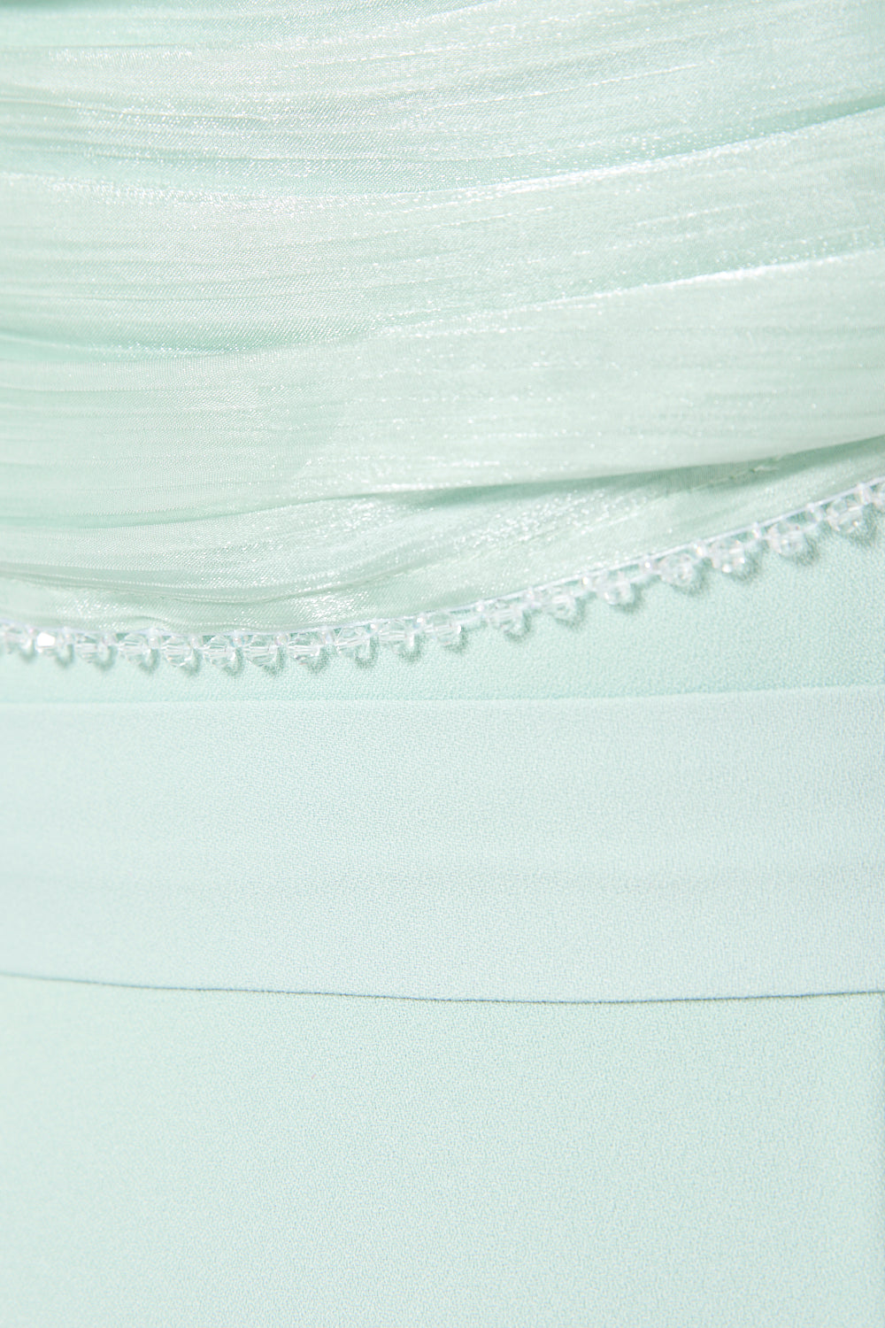 Draped Off-Shoulder Panel Gown