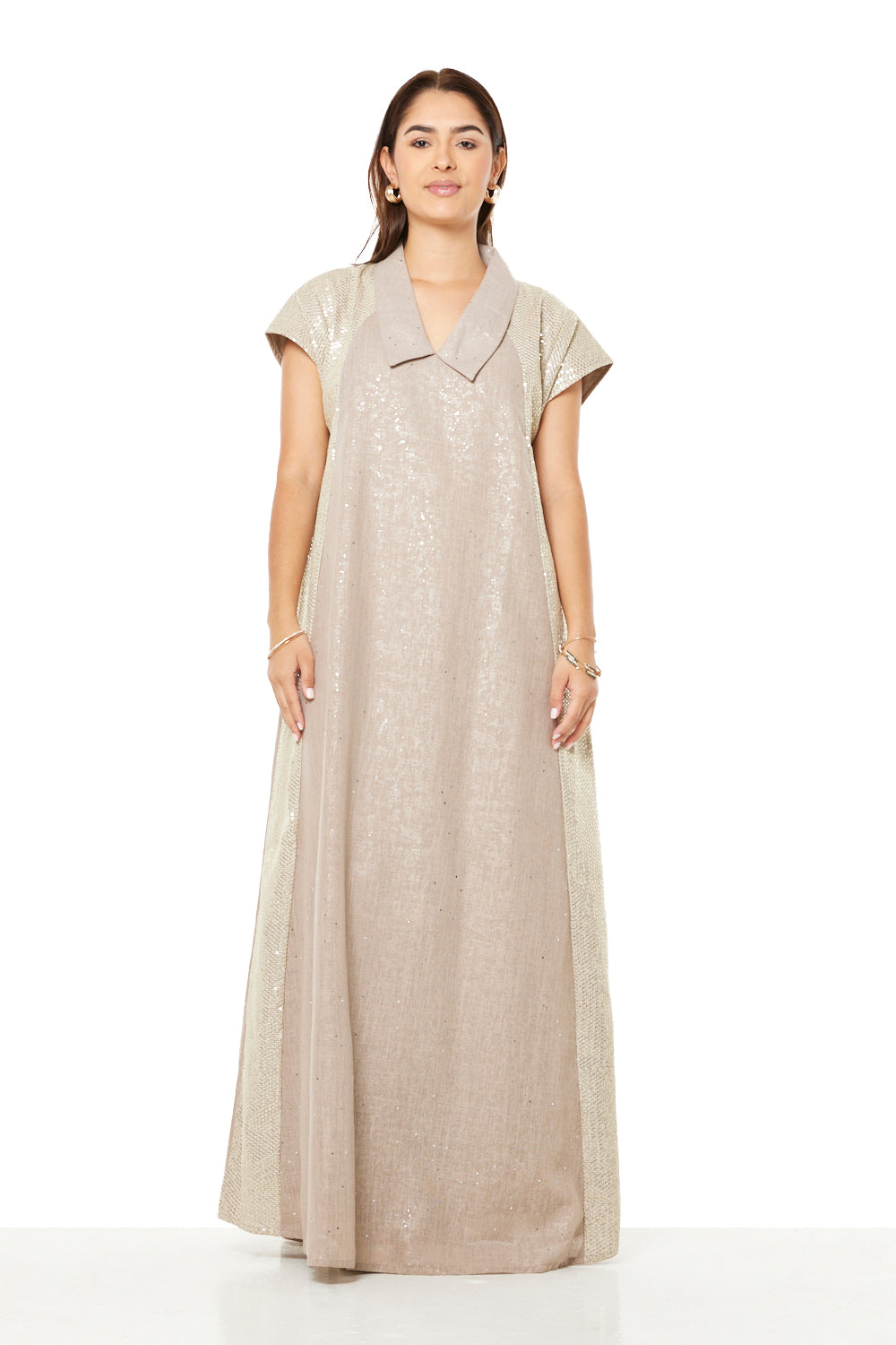 Ivory Starlight Panel Jalabiya