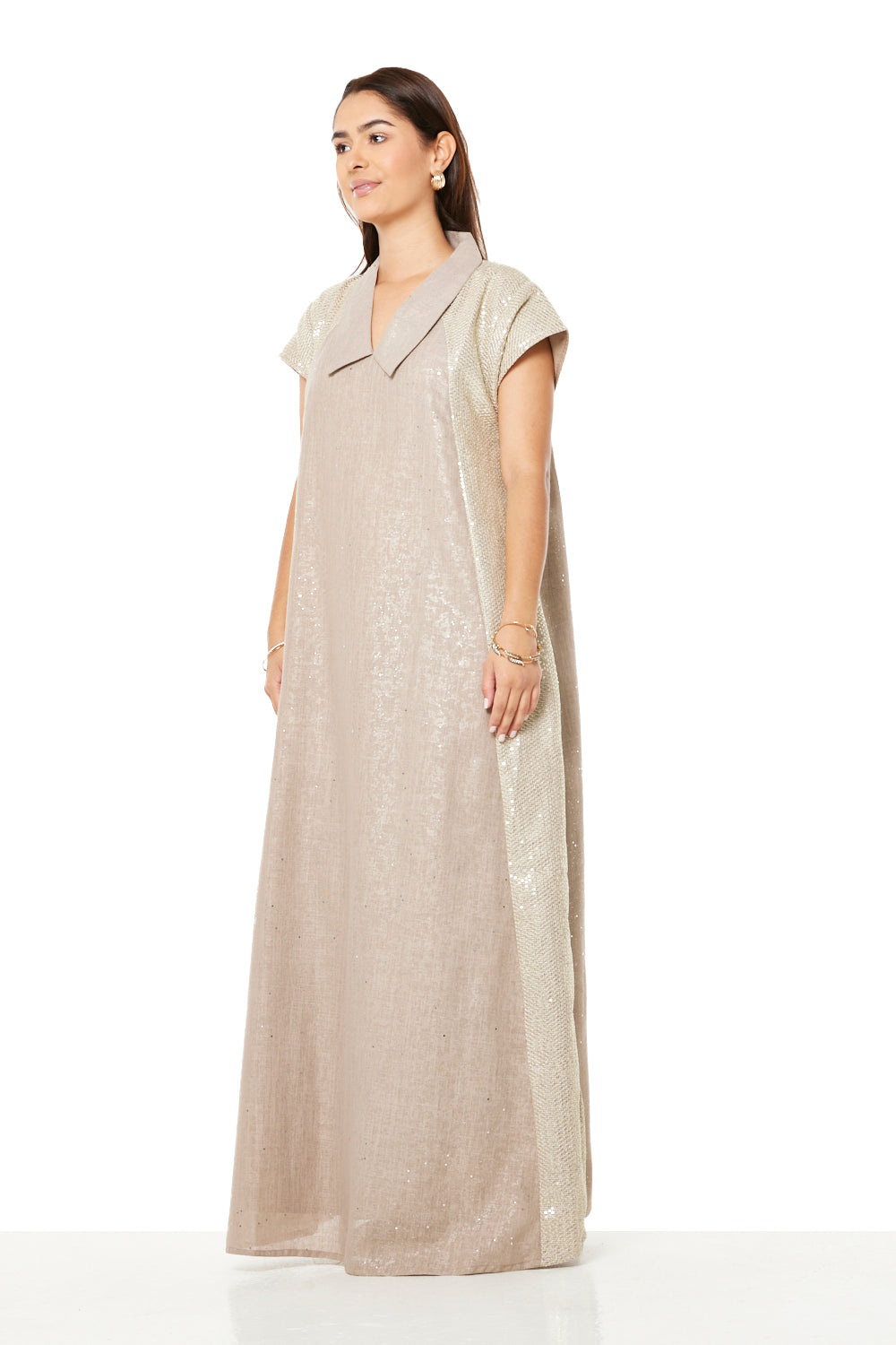 Ivory Starlight Panel Jalabiya