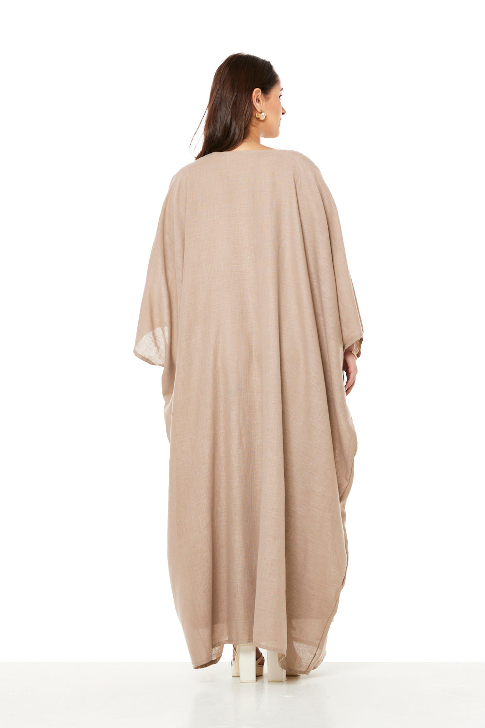 Beaded Drop work Kaftan Silhouette