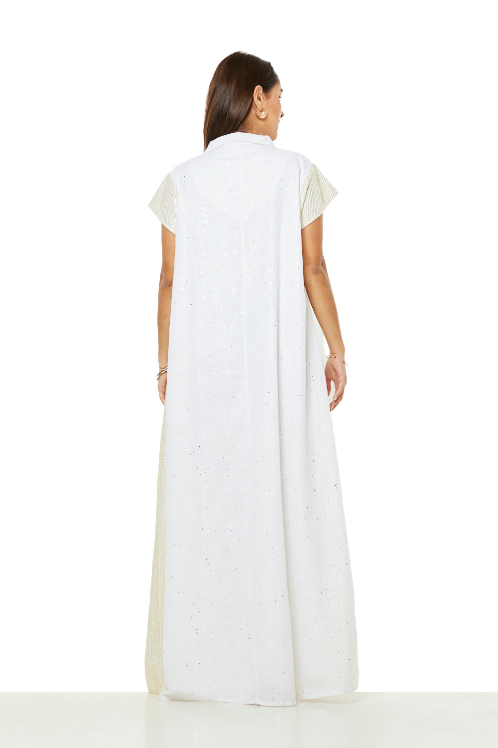 Ivory Starlight Panel Jalabiya