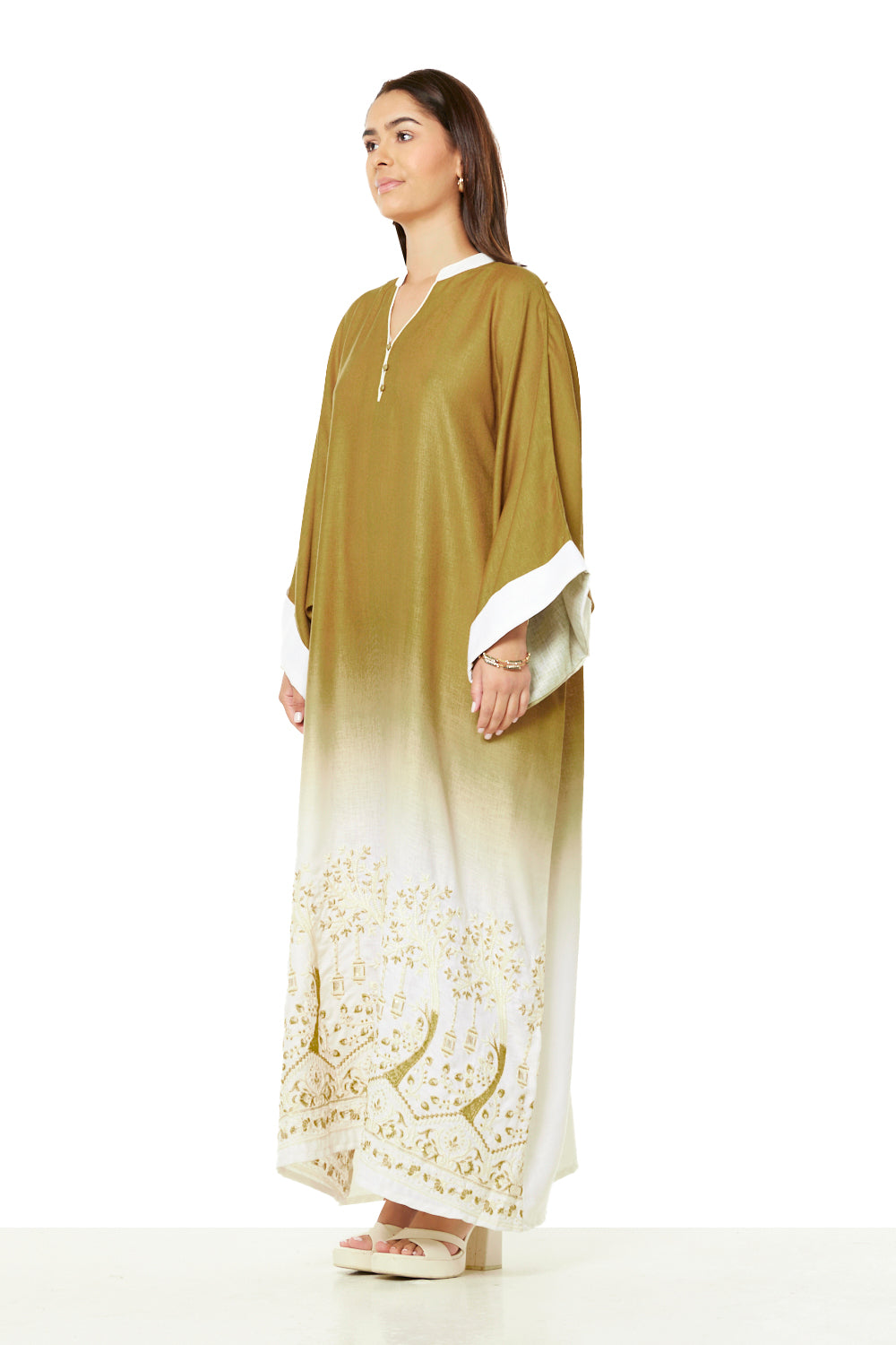 Golden Canopy Ombre Jalabiya