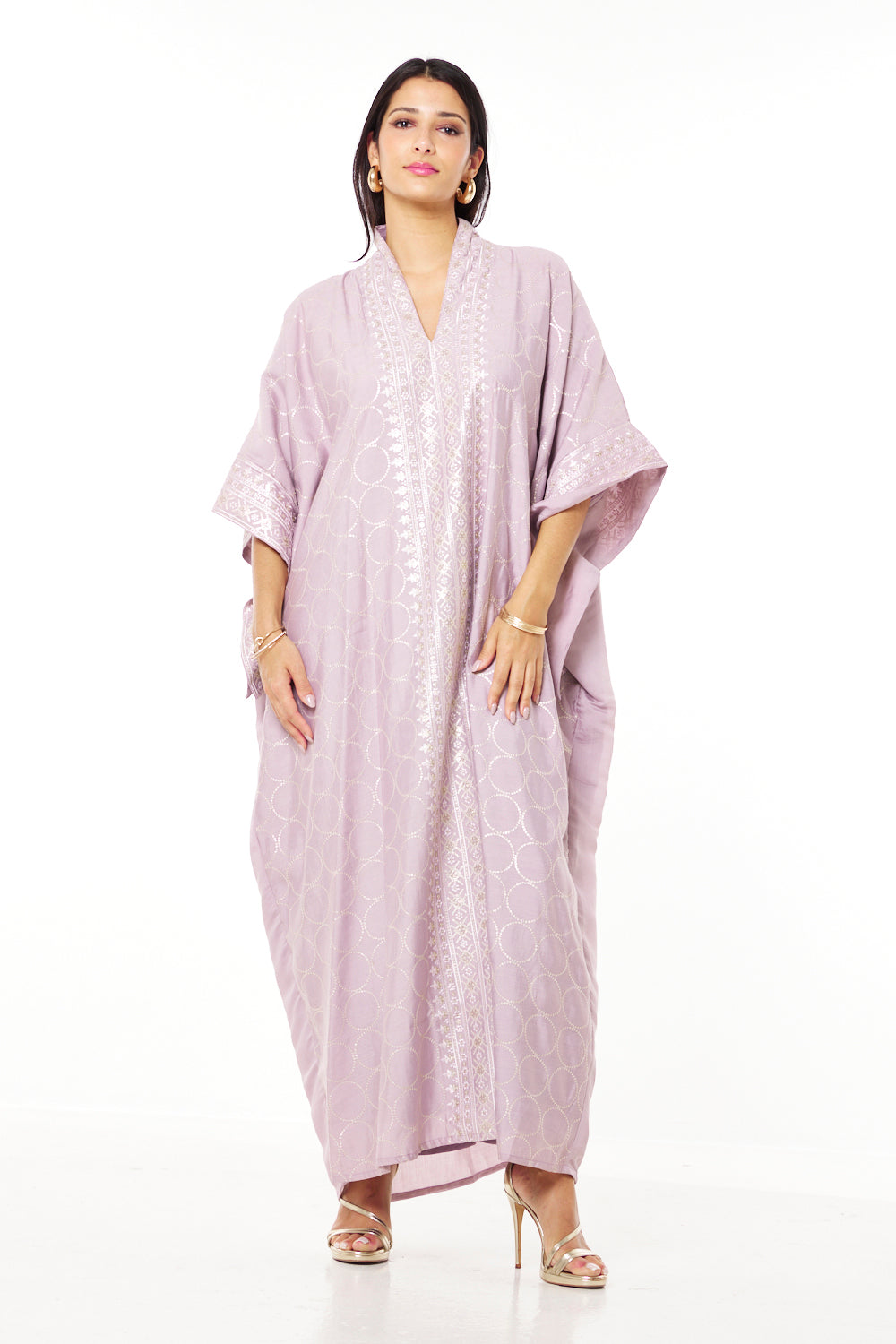 Ivory Noor Embroidered Jalabiya