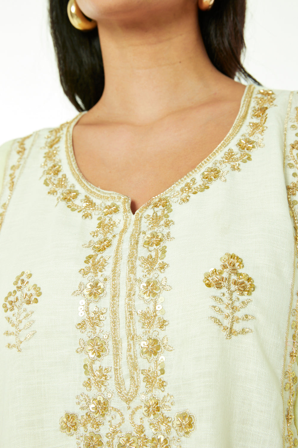 Noir Heritage Embroidered Kaftan