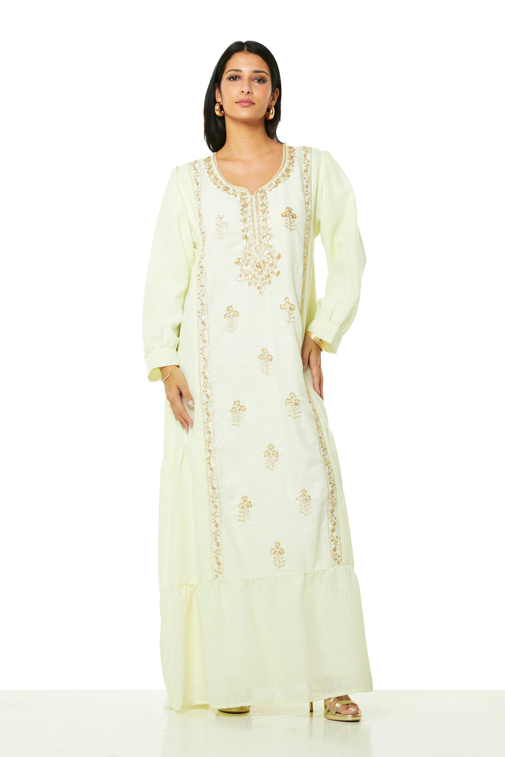 Noir Heritage Embroidered Kaftan