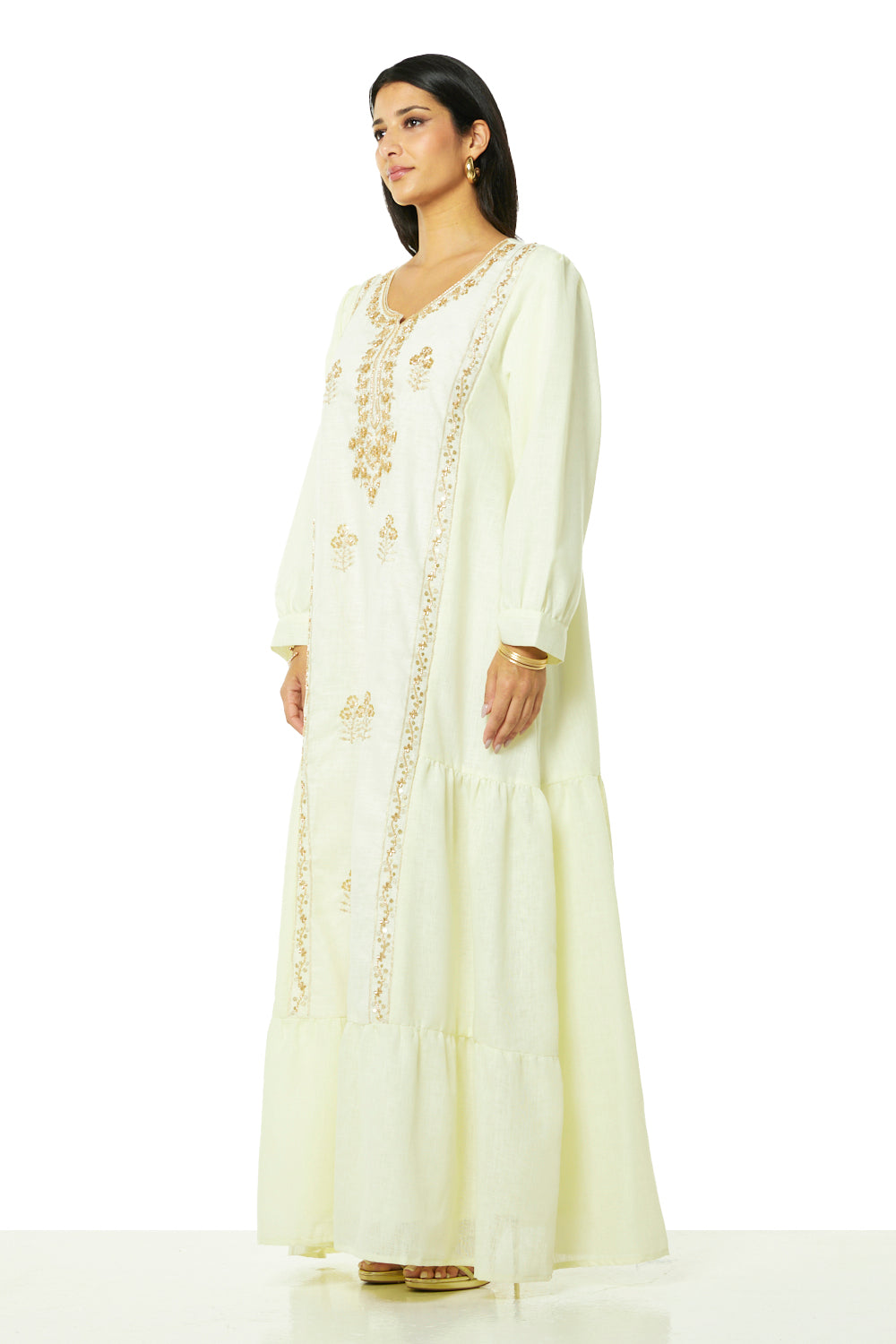 Noir Heritage Embroidered Kaftan