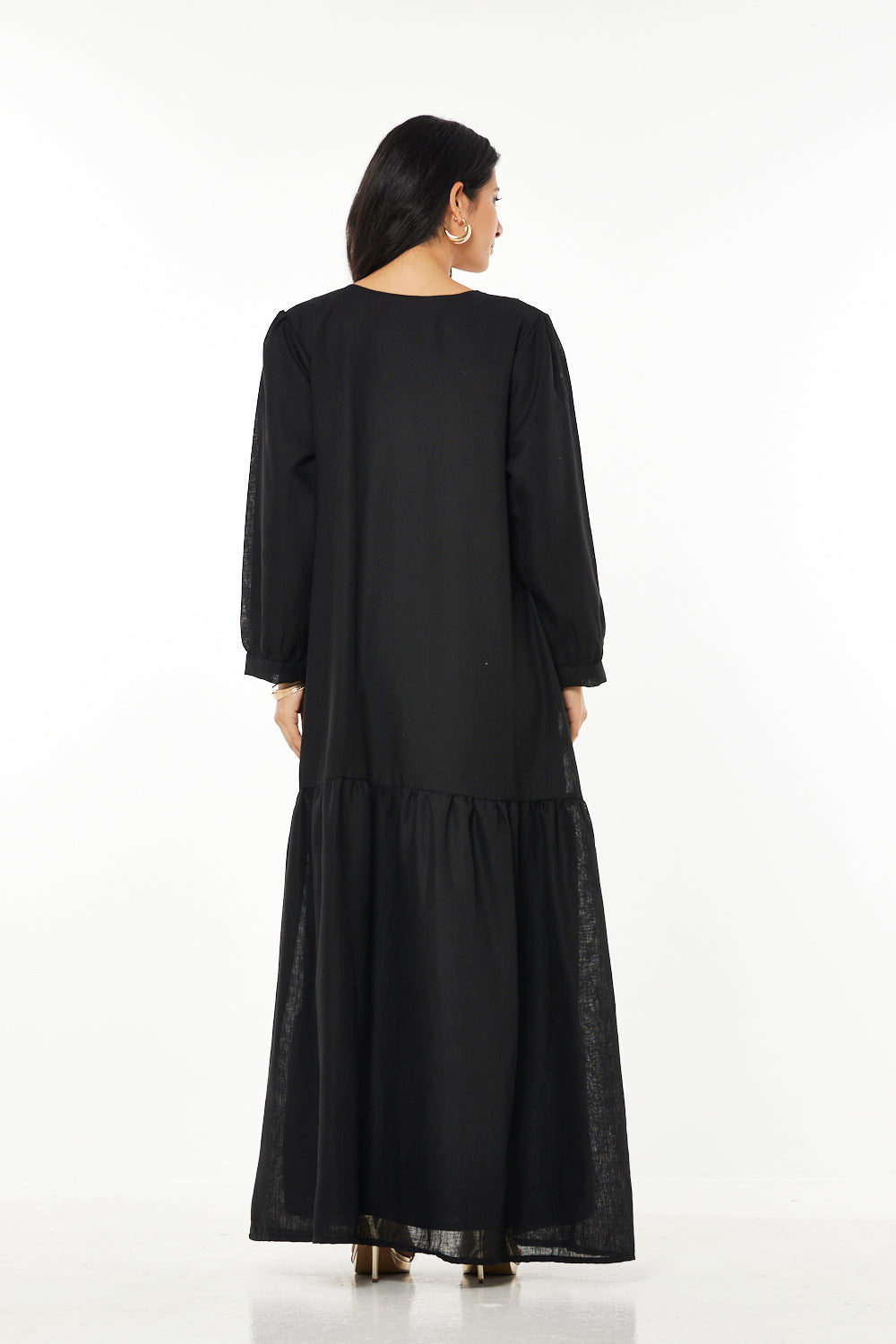 Noir Heritage Embroidered Kaftan