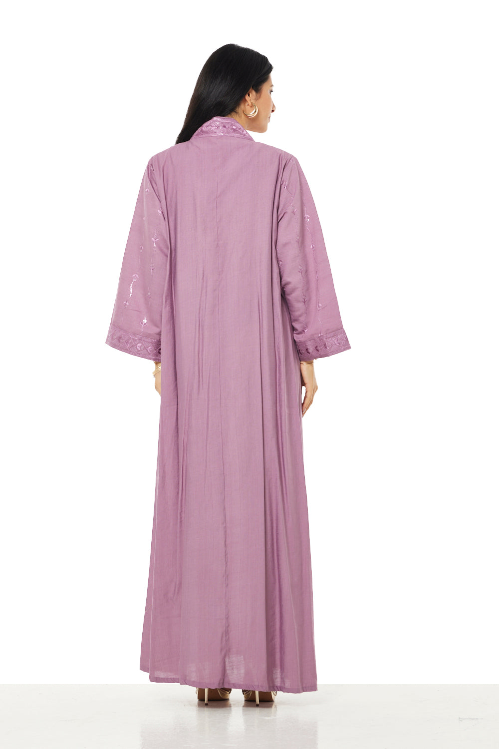 Amethyst Embroidered Panel Kaftan