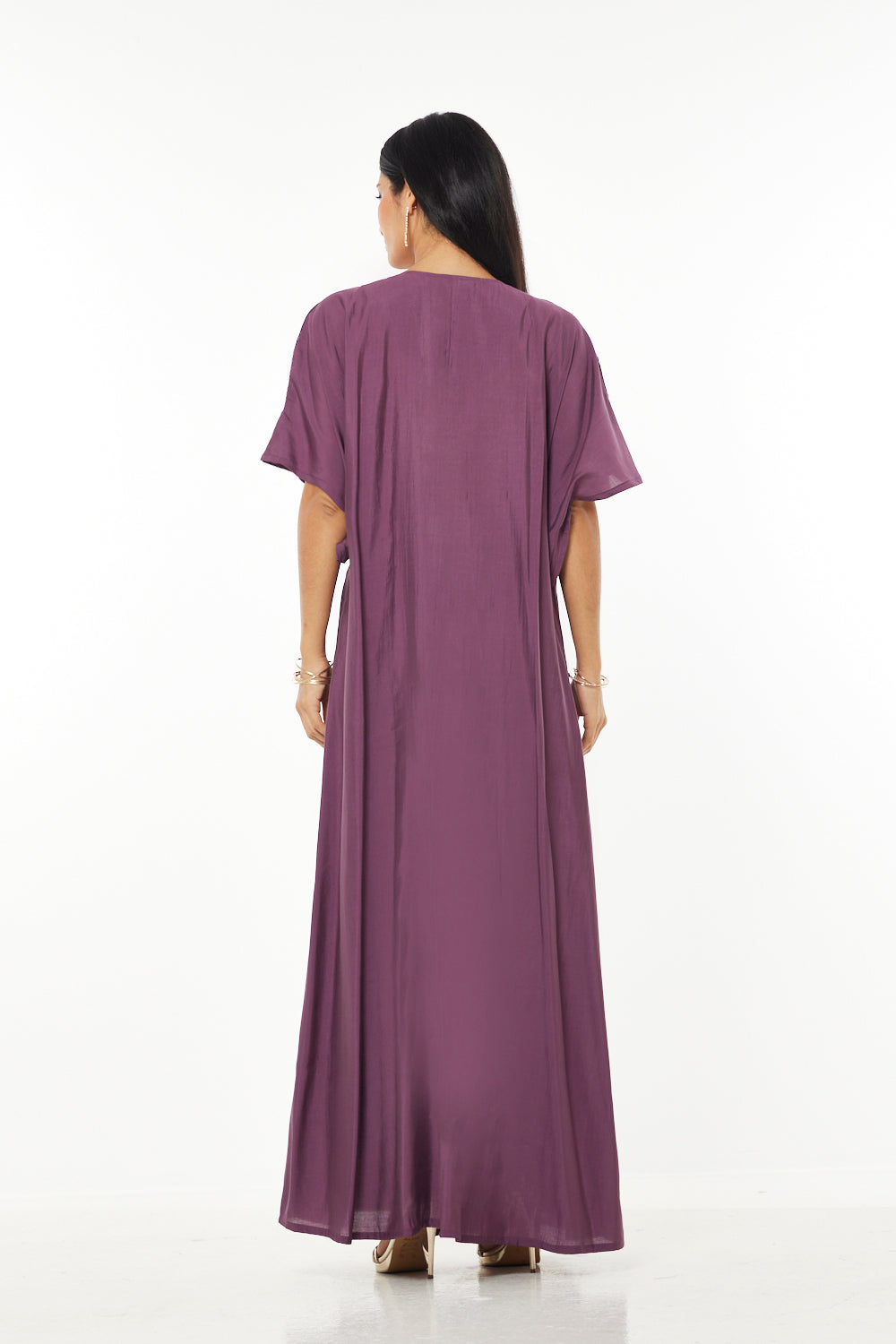 Azure Bloom Embroidered Kaftan