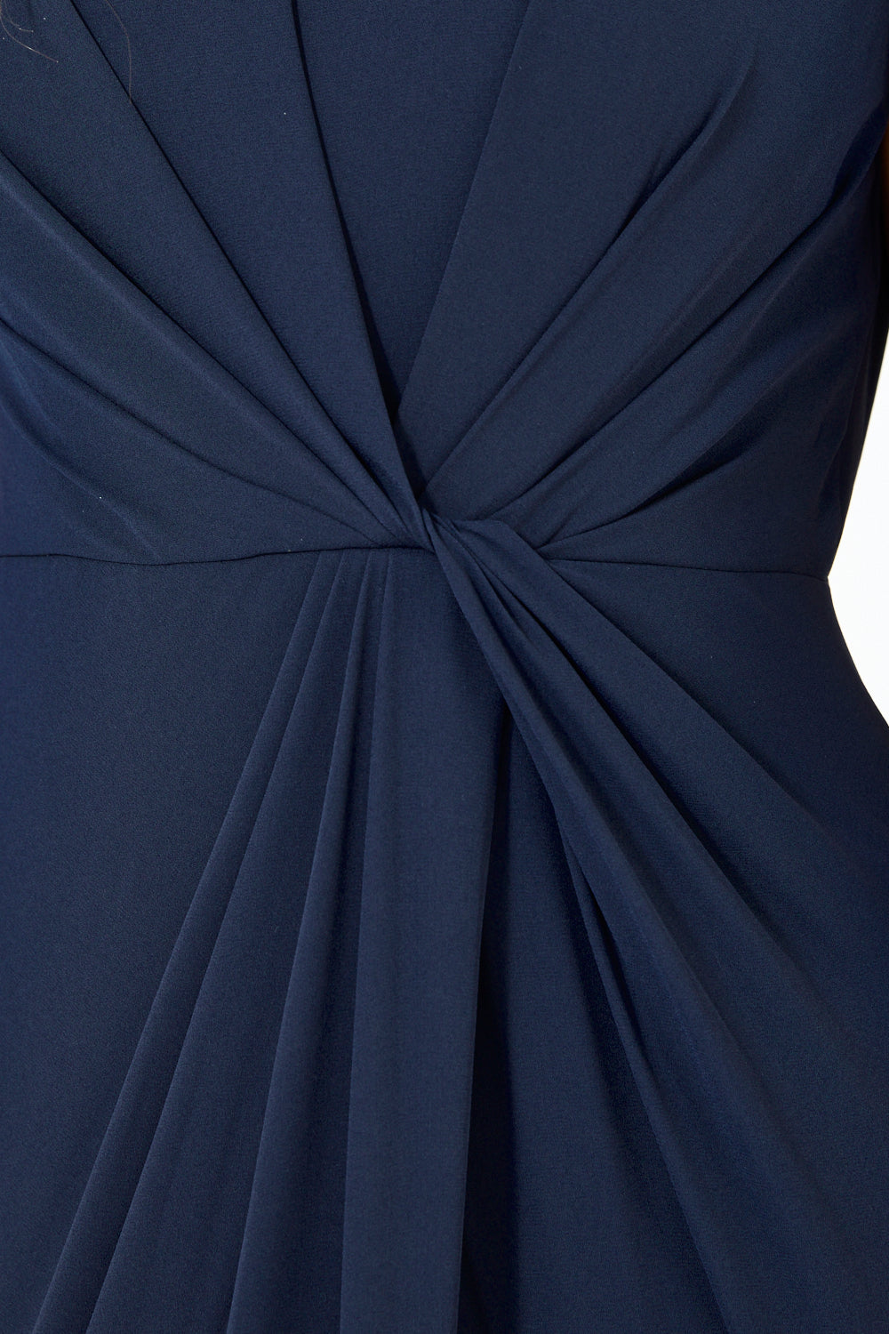 Draped Twisted Cape Gown