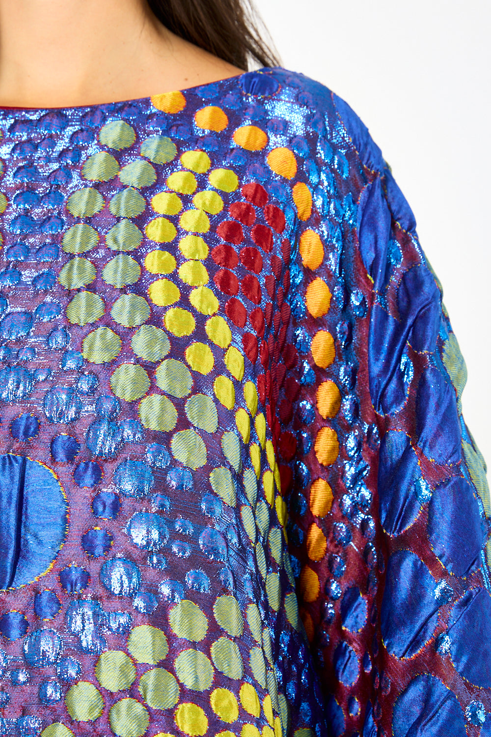 Abstract Print Layered Kaftan Set