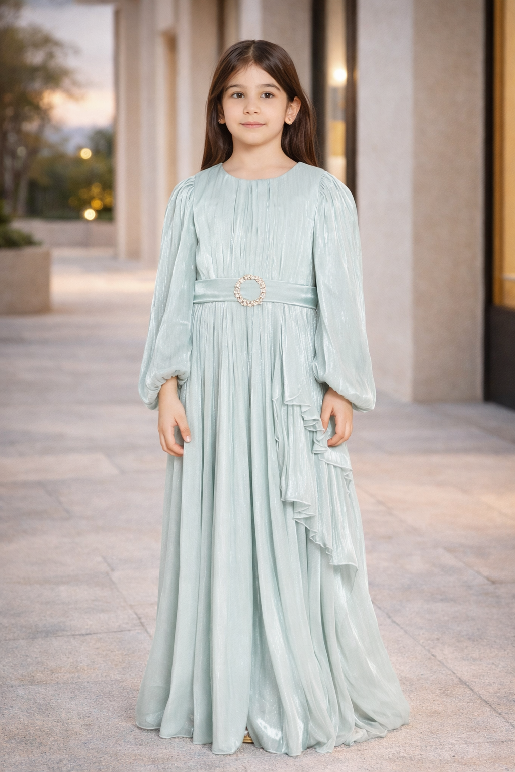 Elegant Pleated Organza Dream Dress