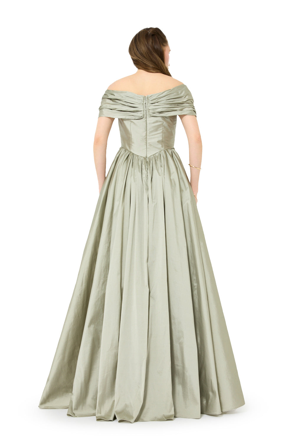Off-Shoulder Embellished Ball Gown