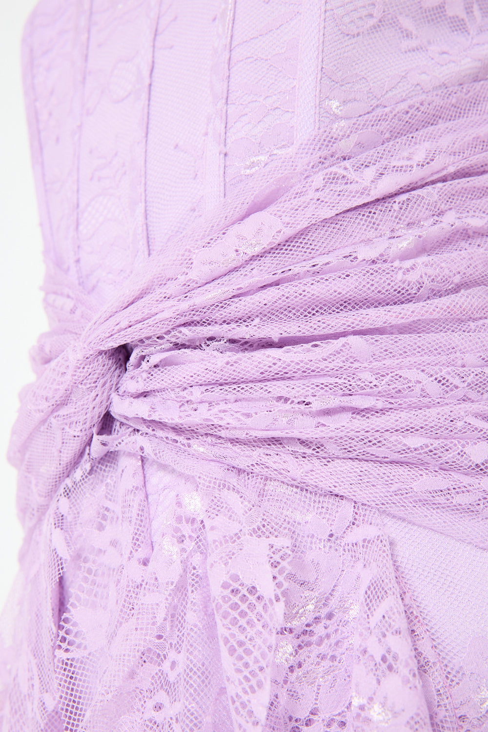 Twist Waist Cascade Gown