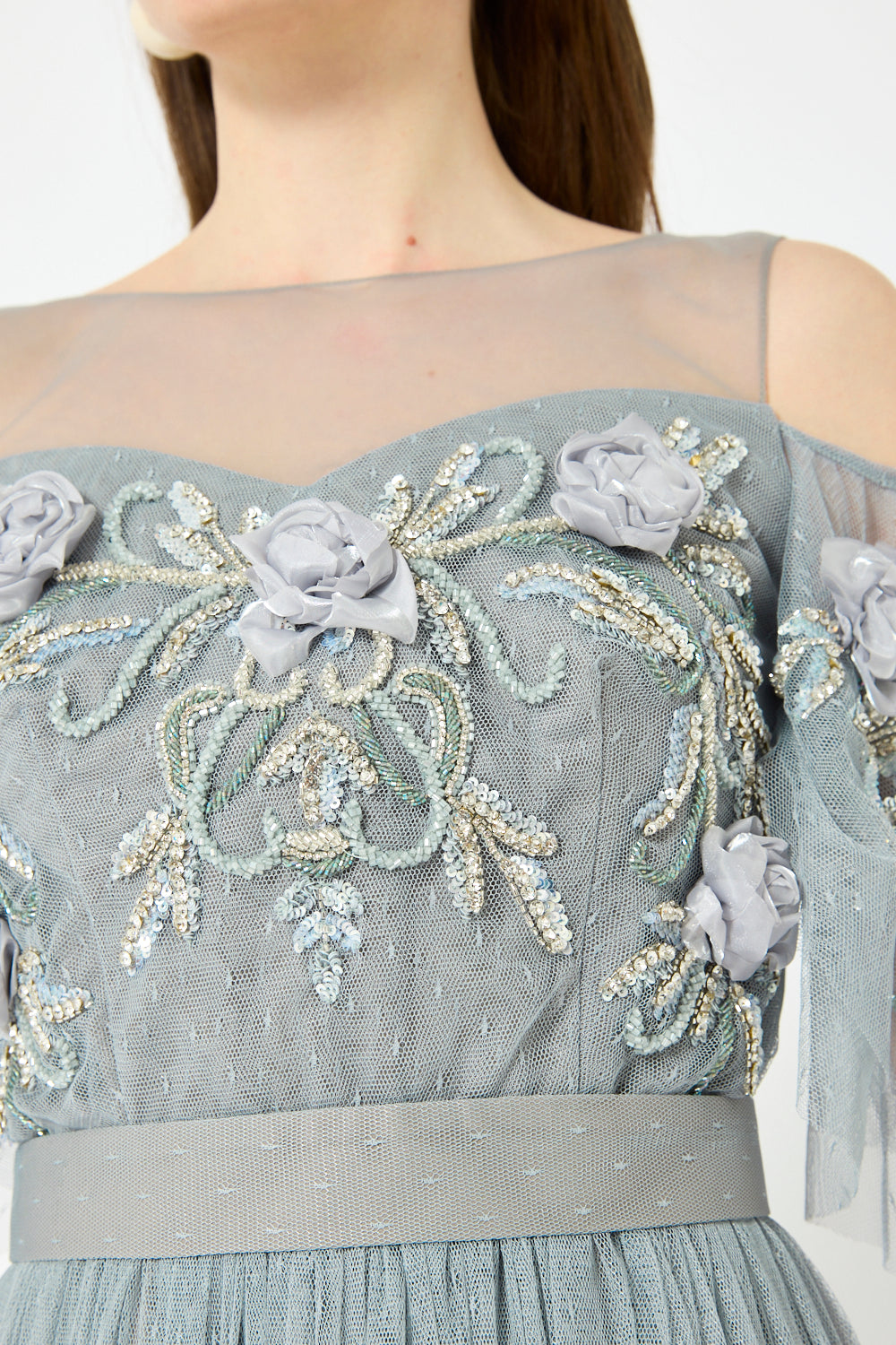 Empire Waist Tulle Gown