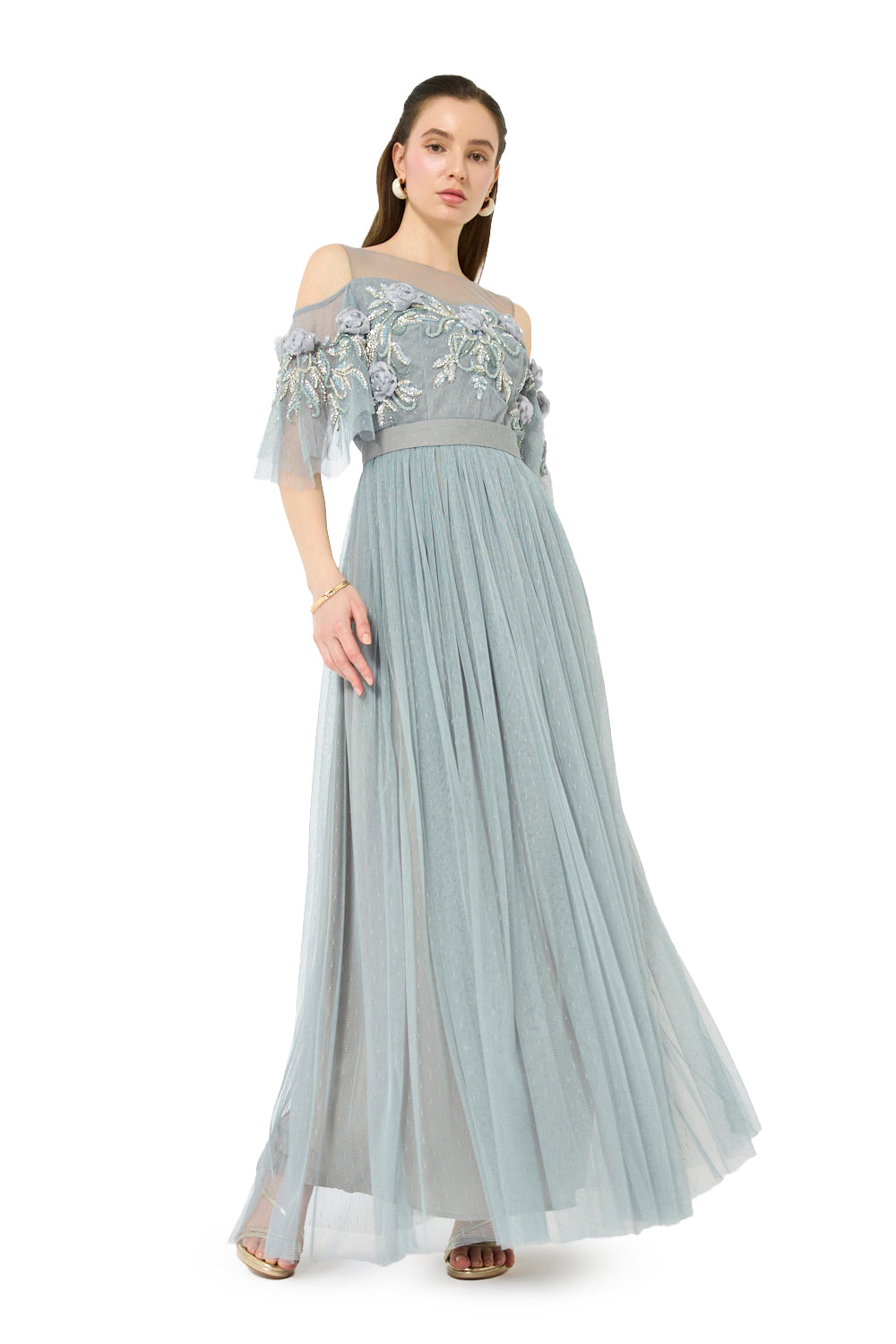 Empire Waist Tulle Gown