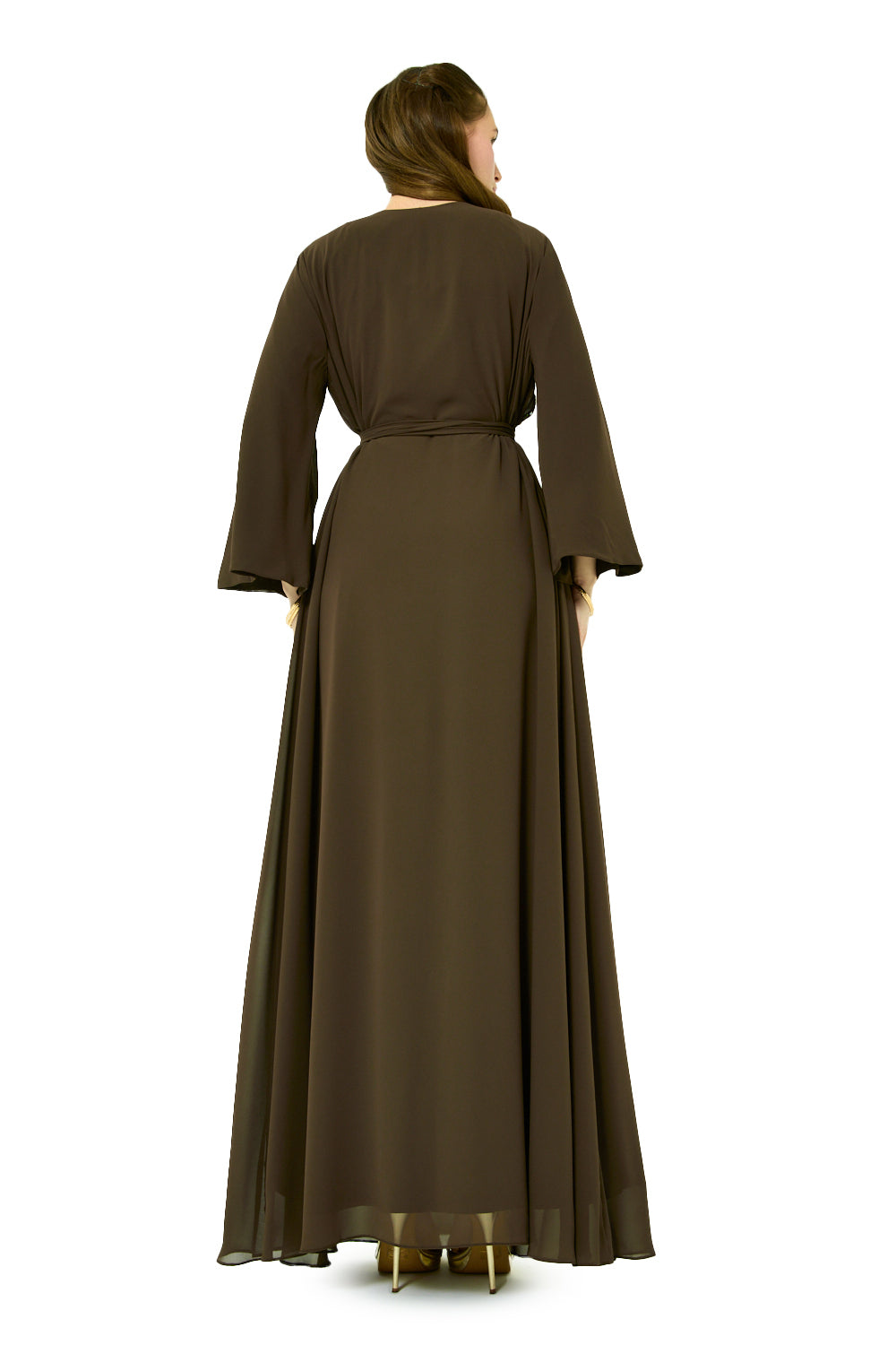 Tie Waist Embellished Kaftan