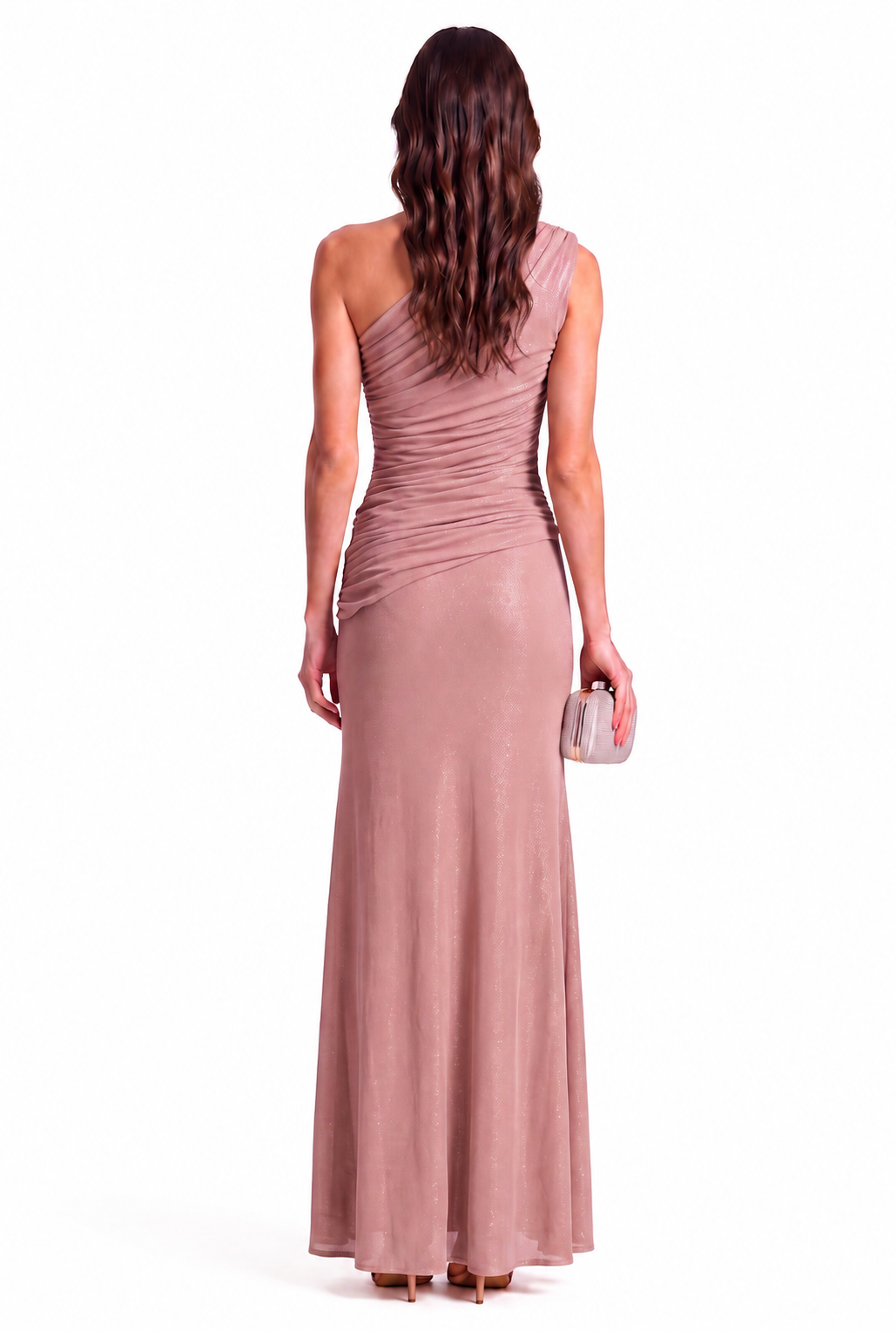 "Layla" One Shoulder Lurex Jersey Dress