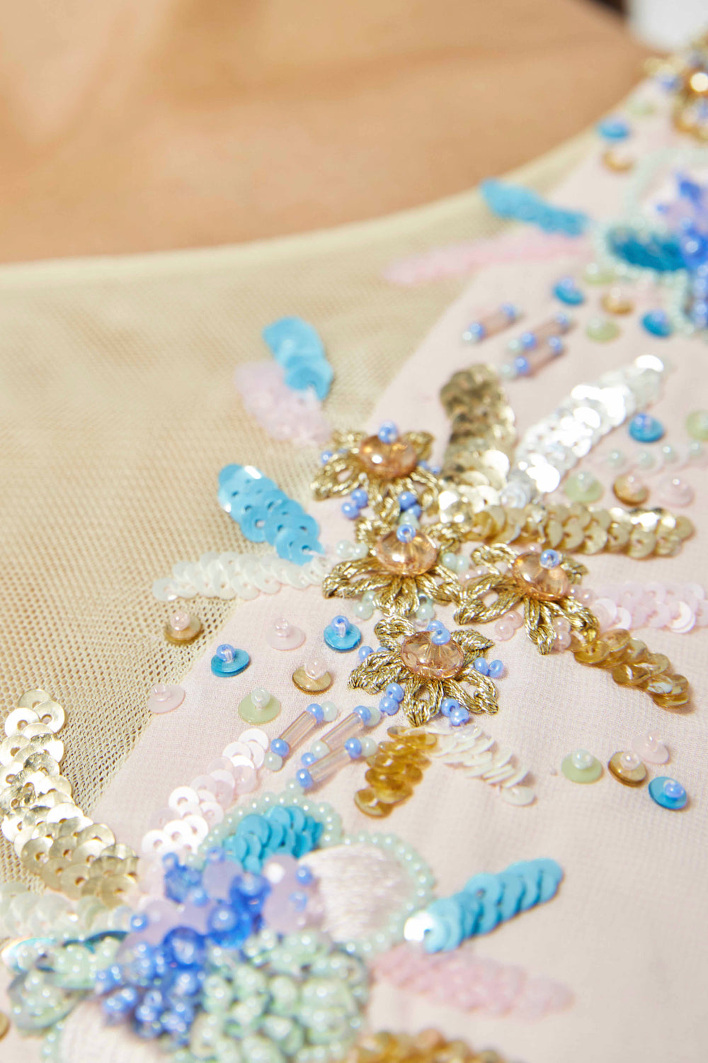 Gathered Cowl Sleeve Vine Dress