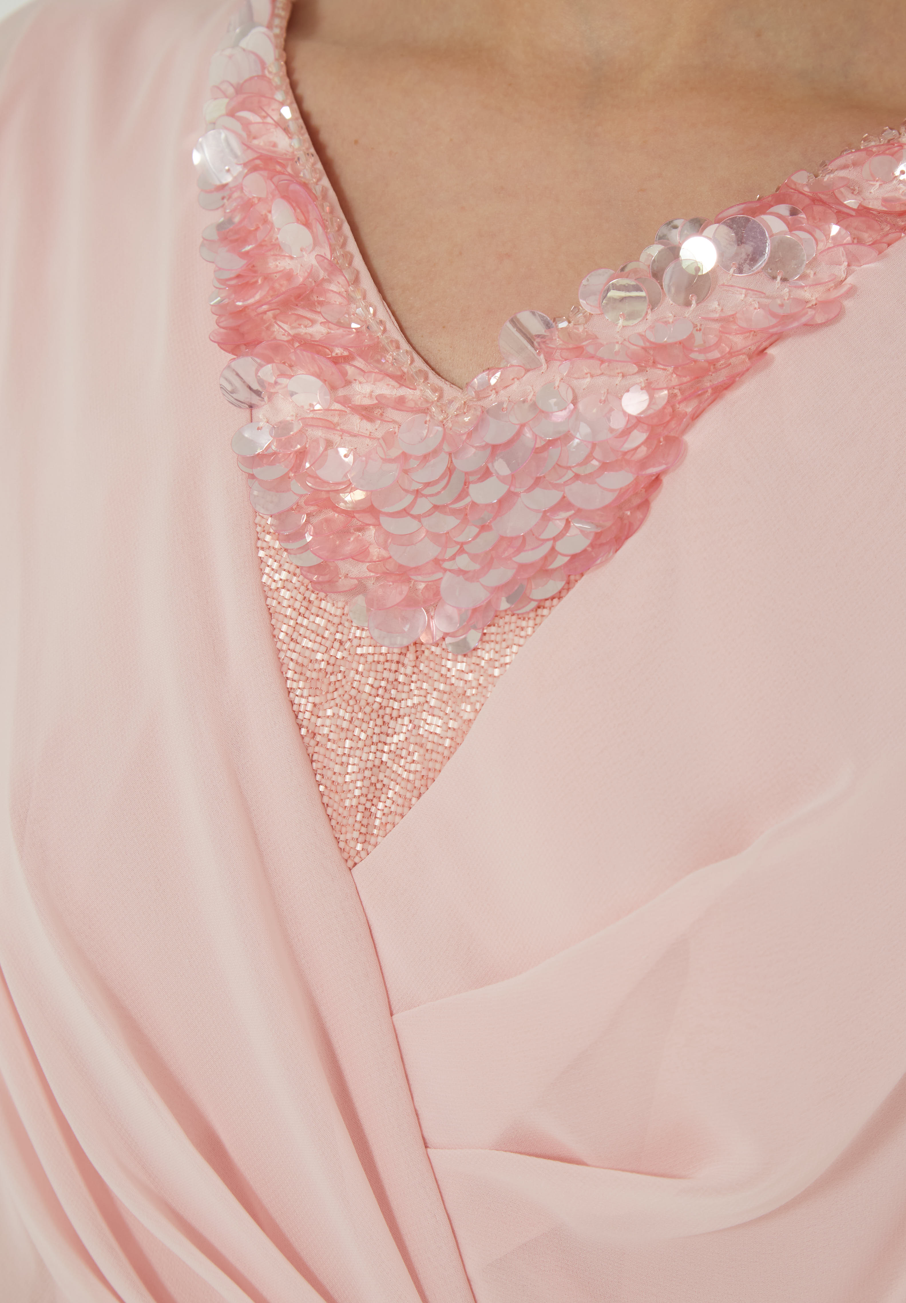 Draped Cape Midi Dress