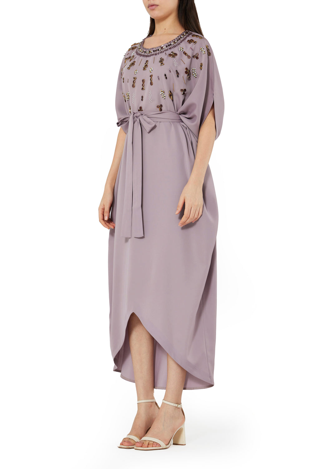 Embellished Kaftan Silhouette Dress