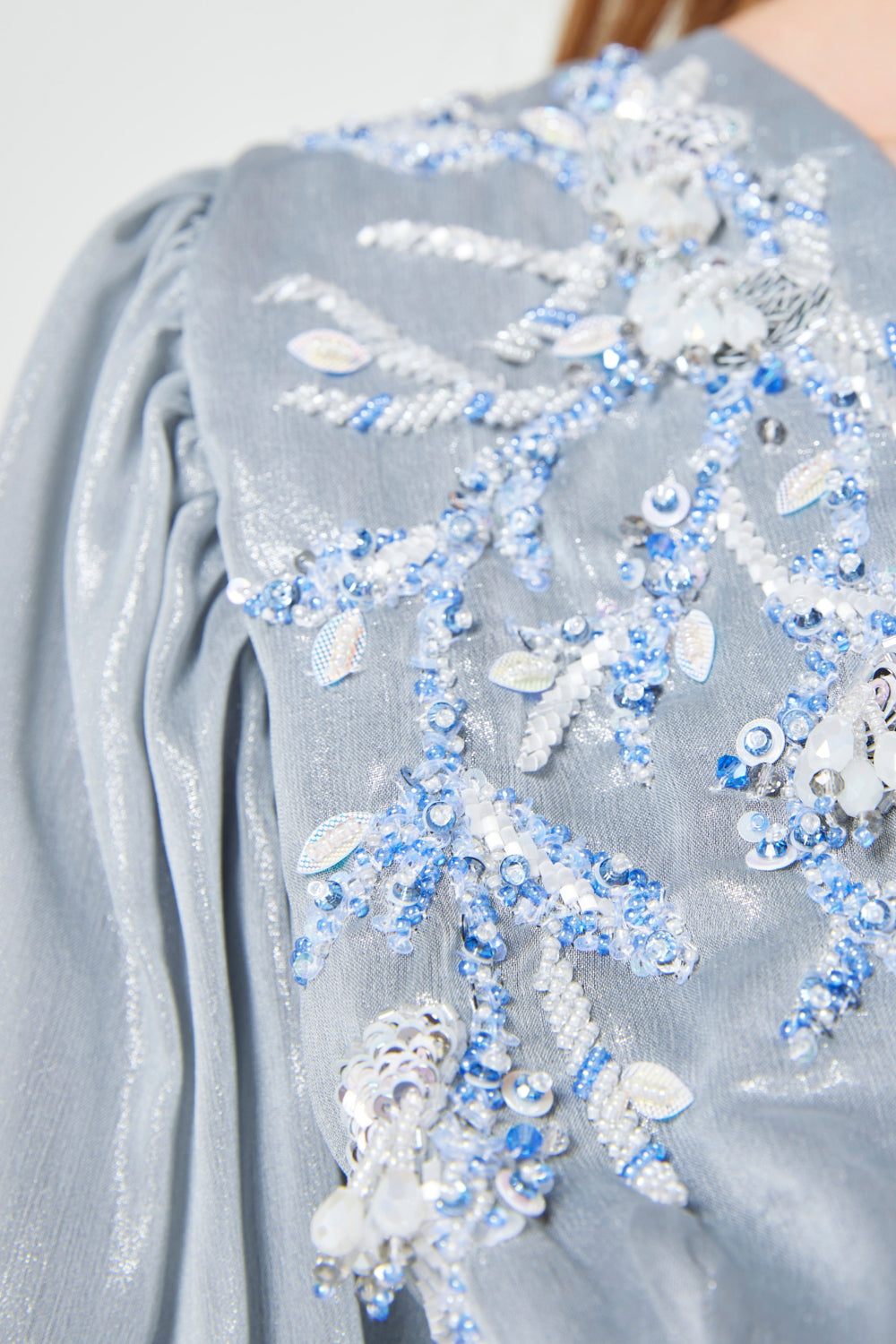 Billowing Sleeve Wrap Dress