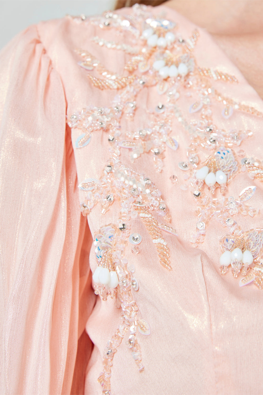 Billowing Sleeve Wrap Dress