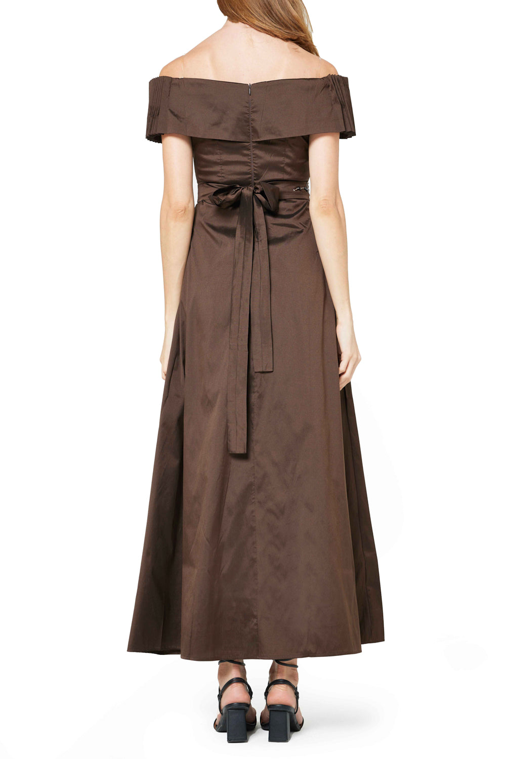 Floral Embellished Off-shoulder Gown