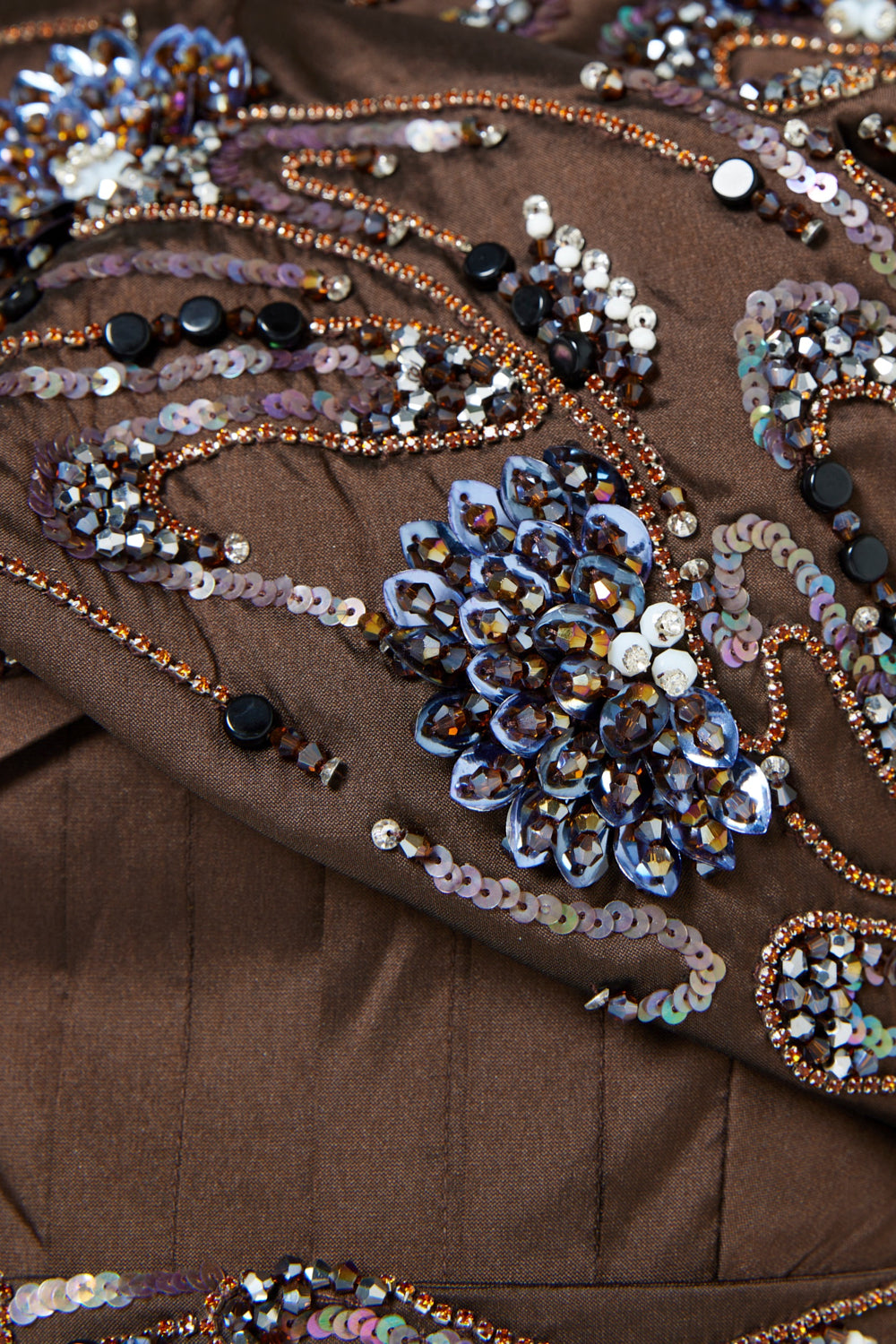 Floral Embellished Off-shoulder Gown