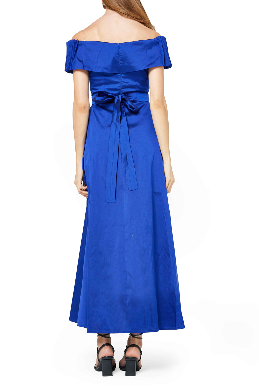 Floral Embellished Off-shoulder Gown