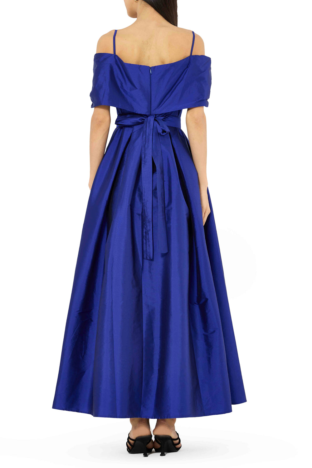 Draped Off-Shoulder Ball Dress