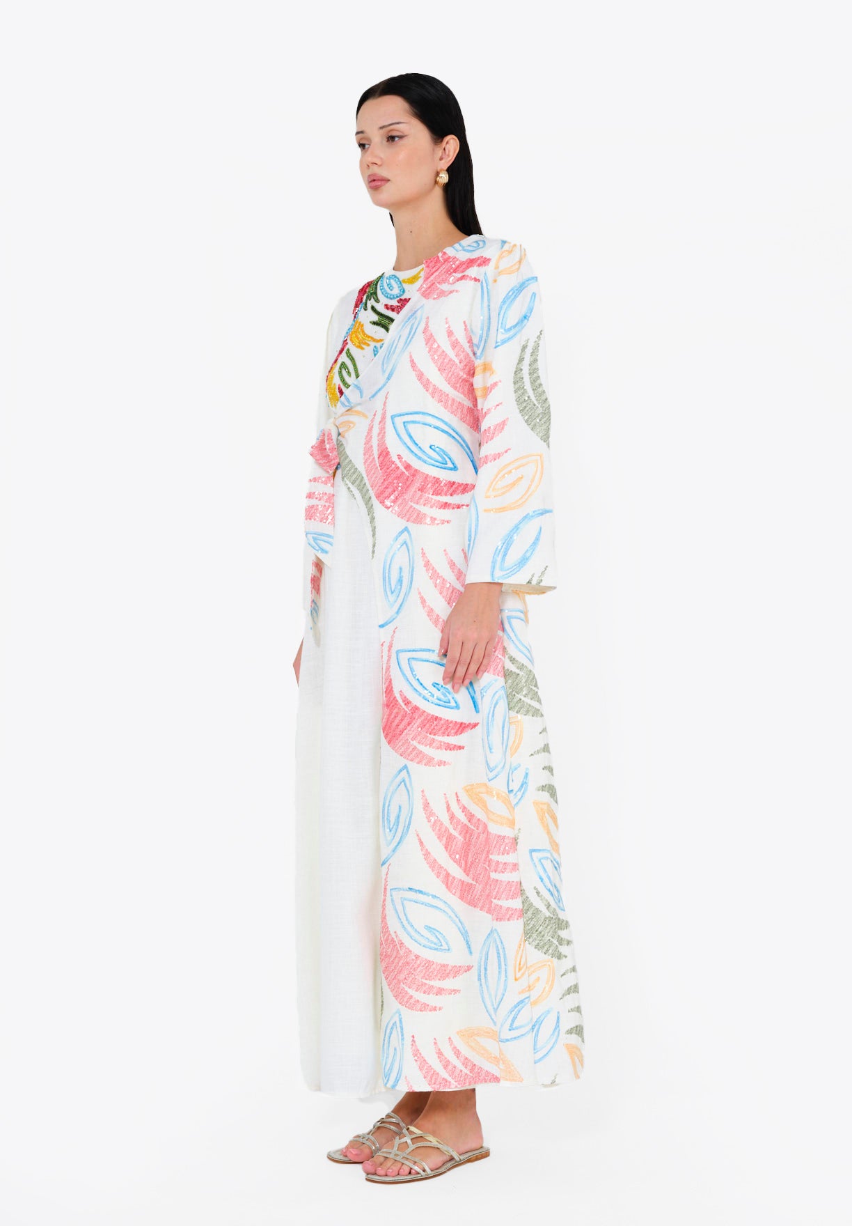 Modern Elegance Embroidered Jalabiya