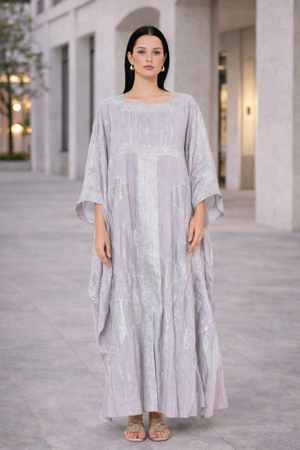 Celestia Luxe Embroidered Jalabiya