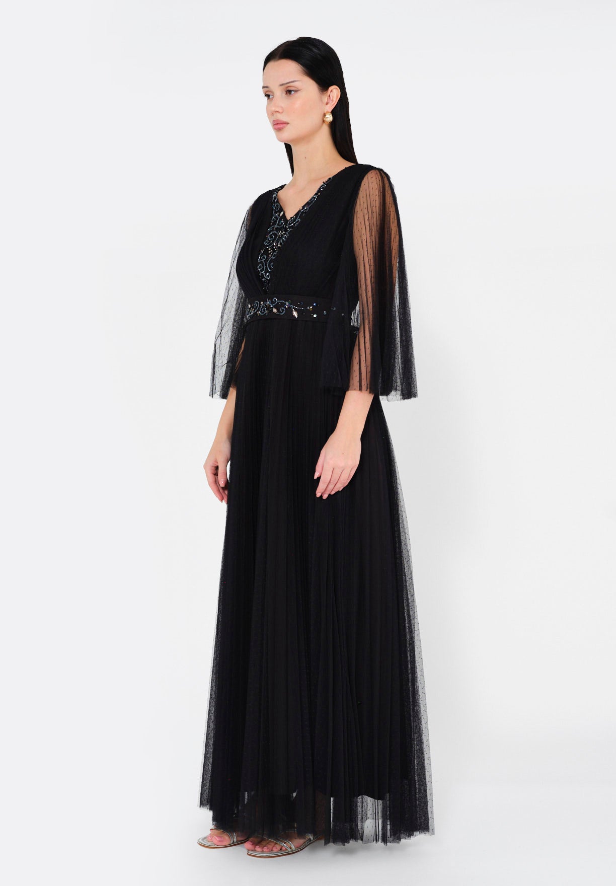 Regal Glamour Maxi Dress