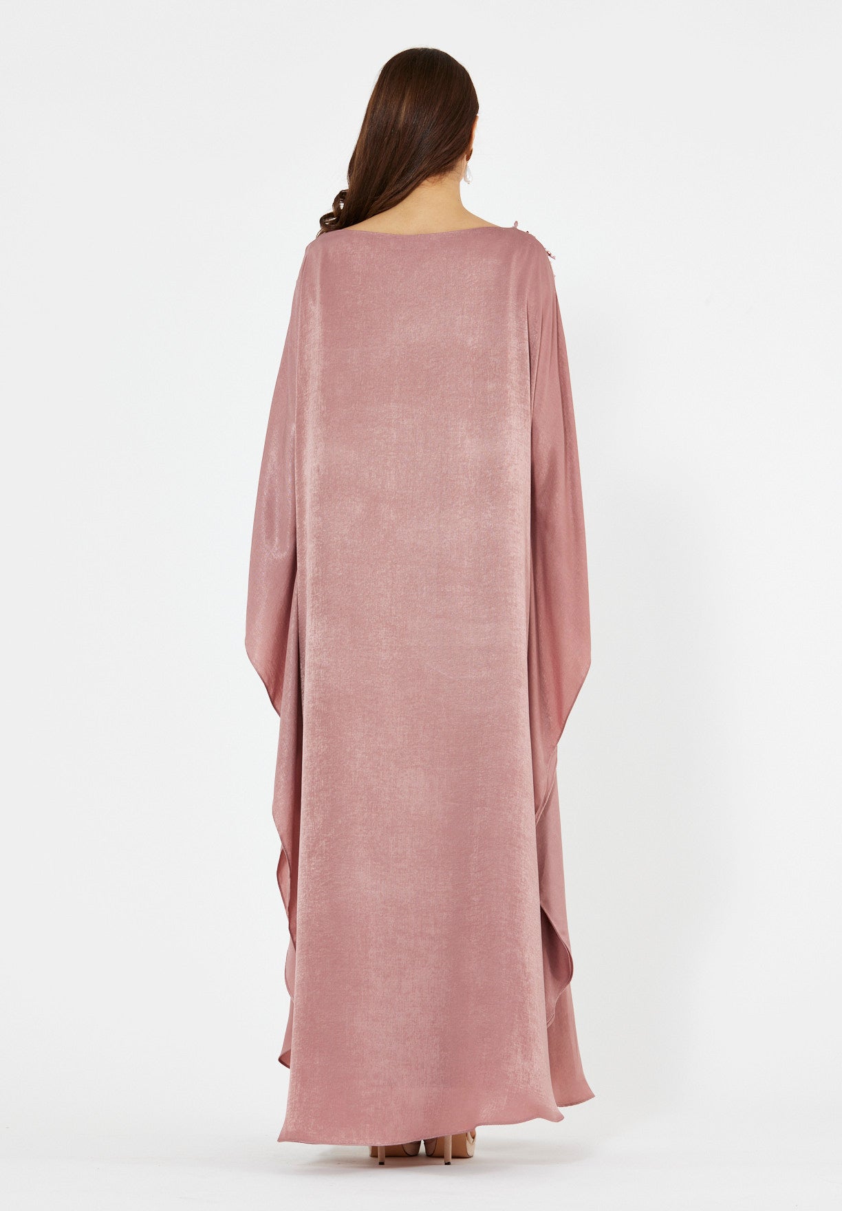 Sculpted Shoulder Bloom Embellished Dress