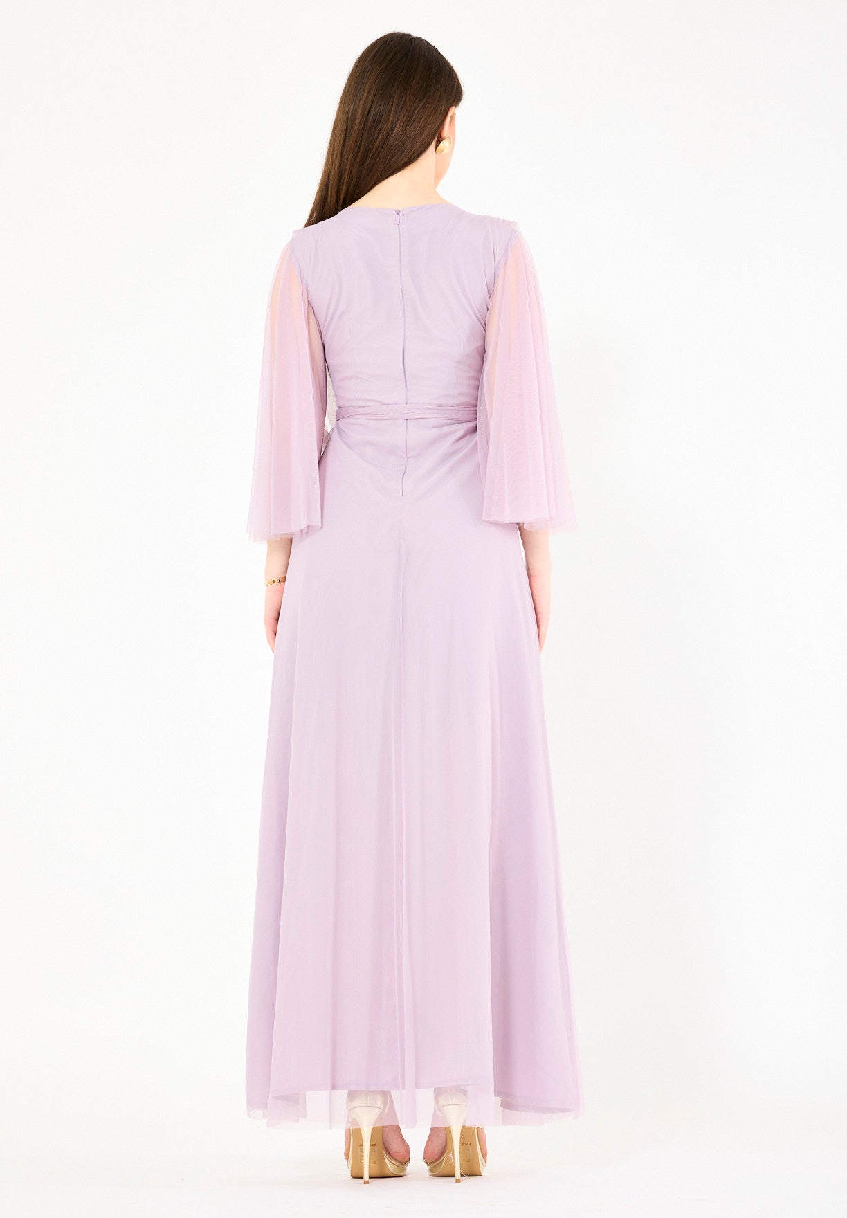 Starlit Grace Tulle Maxi Dress