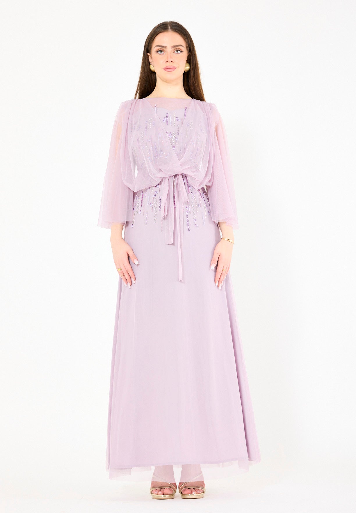 Starlit Grace Tulle Maxi Dress