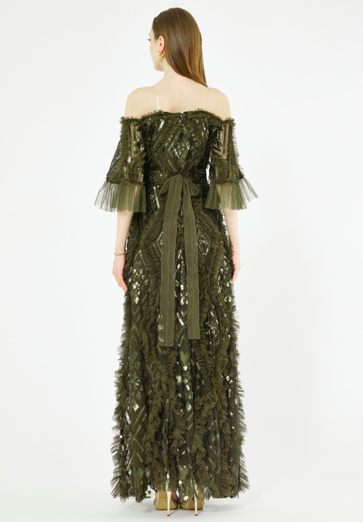 Elysian Fringe Tulle Dress