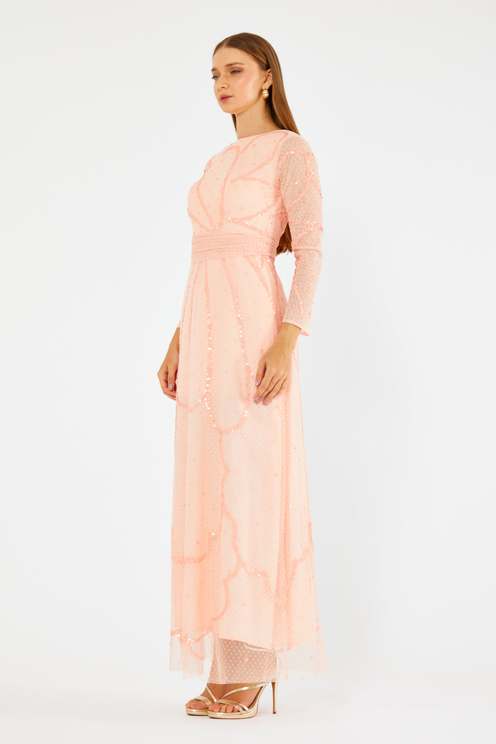 Elowen Embellished Mesh Dress