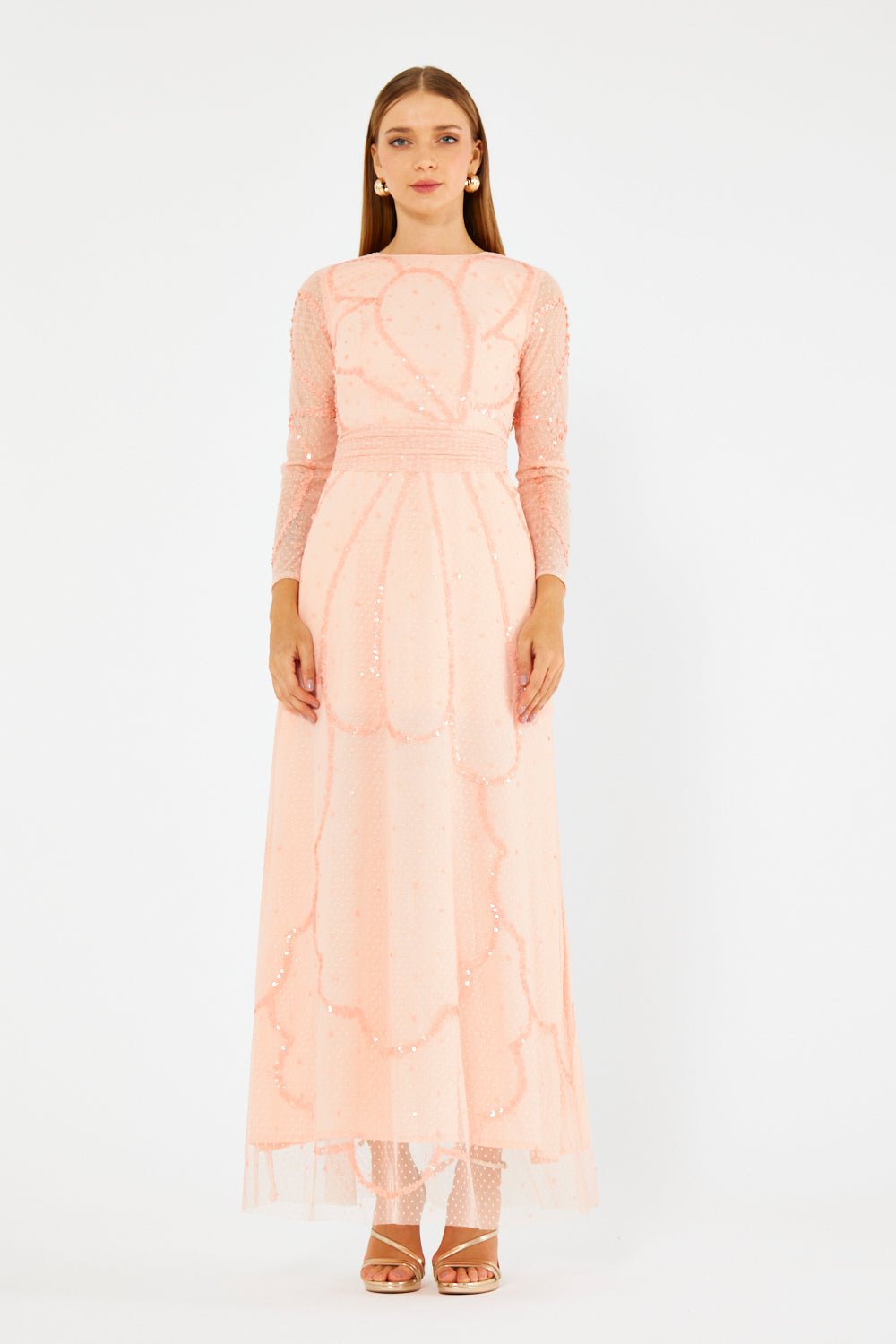 Elowen Embellished Mesh Dress