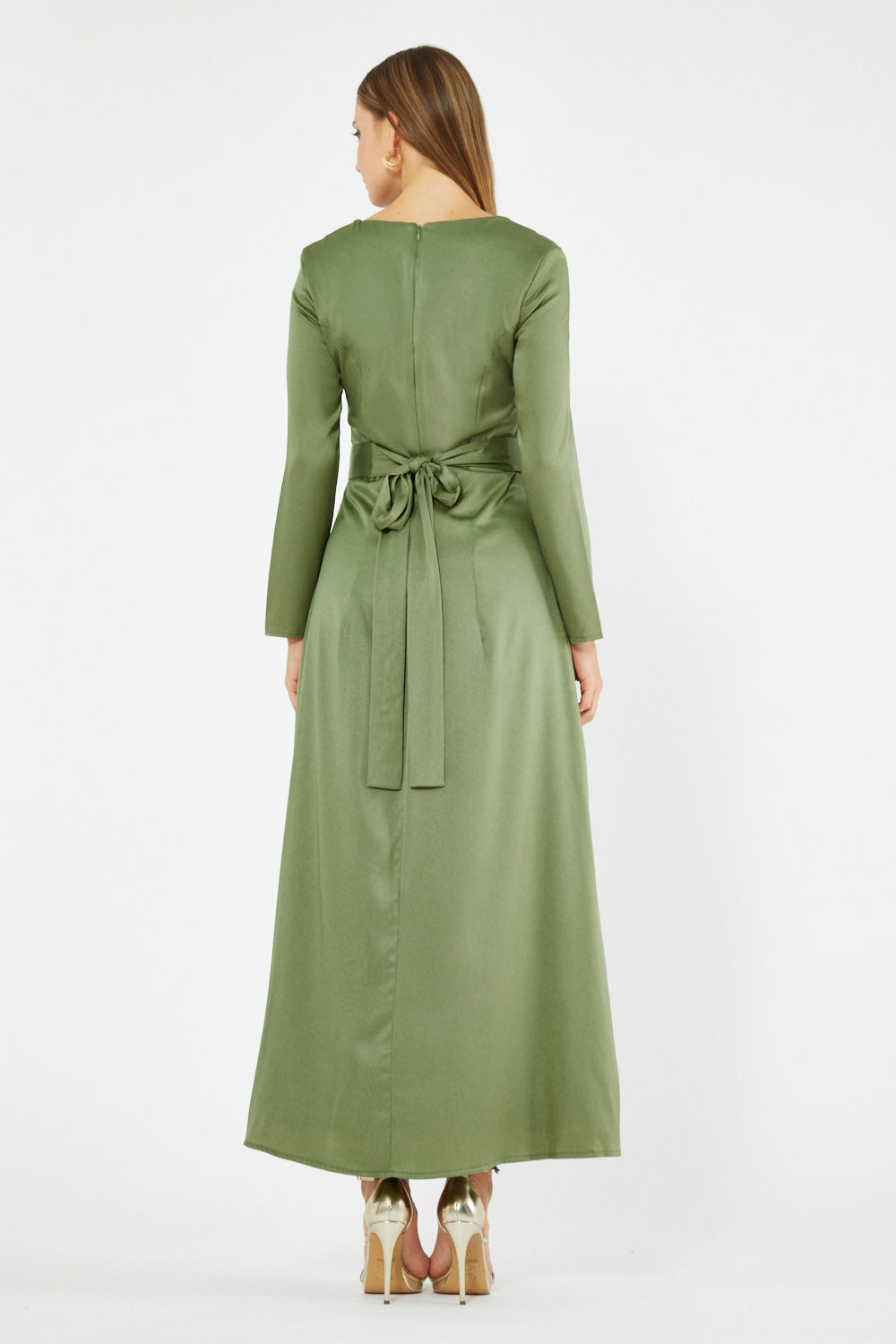 Lucienne Embellished Satin Gown