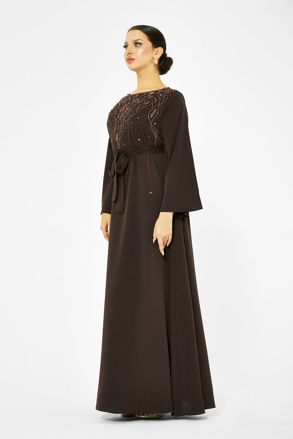 Ornate Majesty Tie-Waist Gown