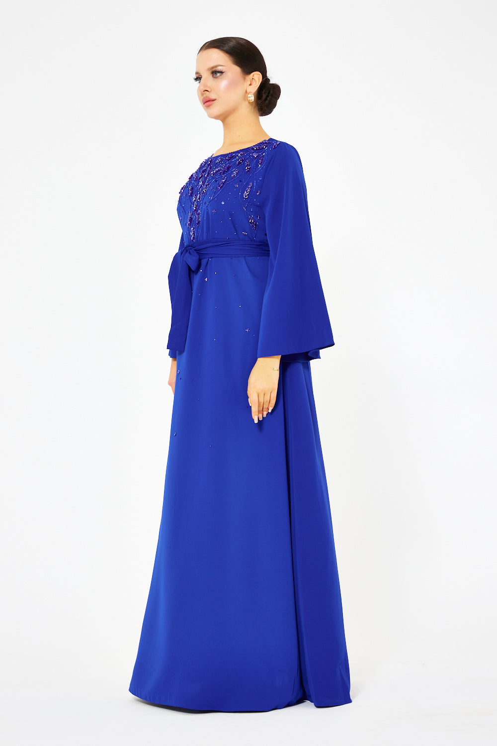 Ornate Majesty Tie-Waist Gown